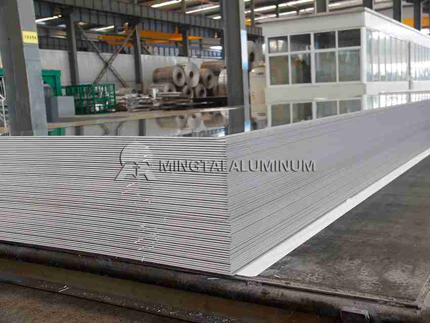 Stamped aluminum sheet